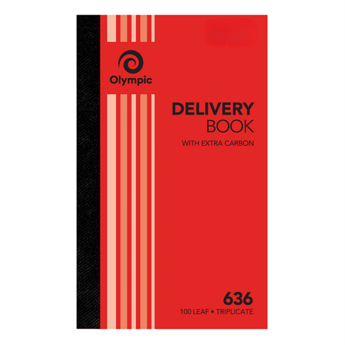 Olympic 636 Carbon Book Triplicate 200x125mm Delivery 100 Leaf